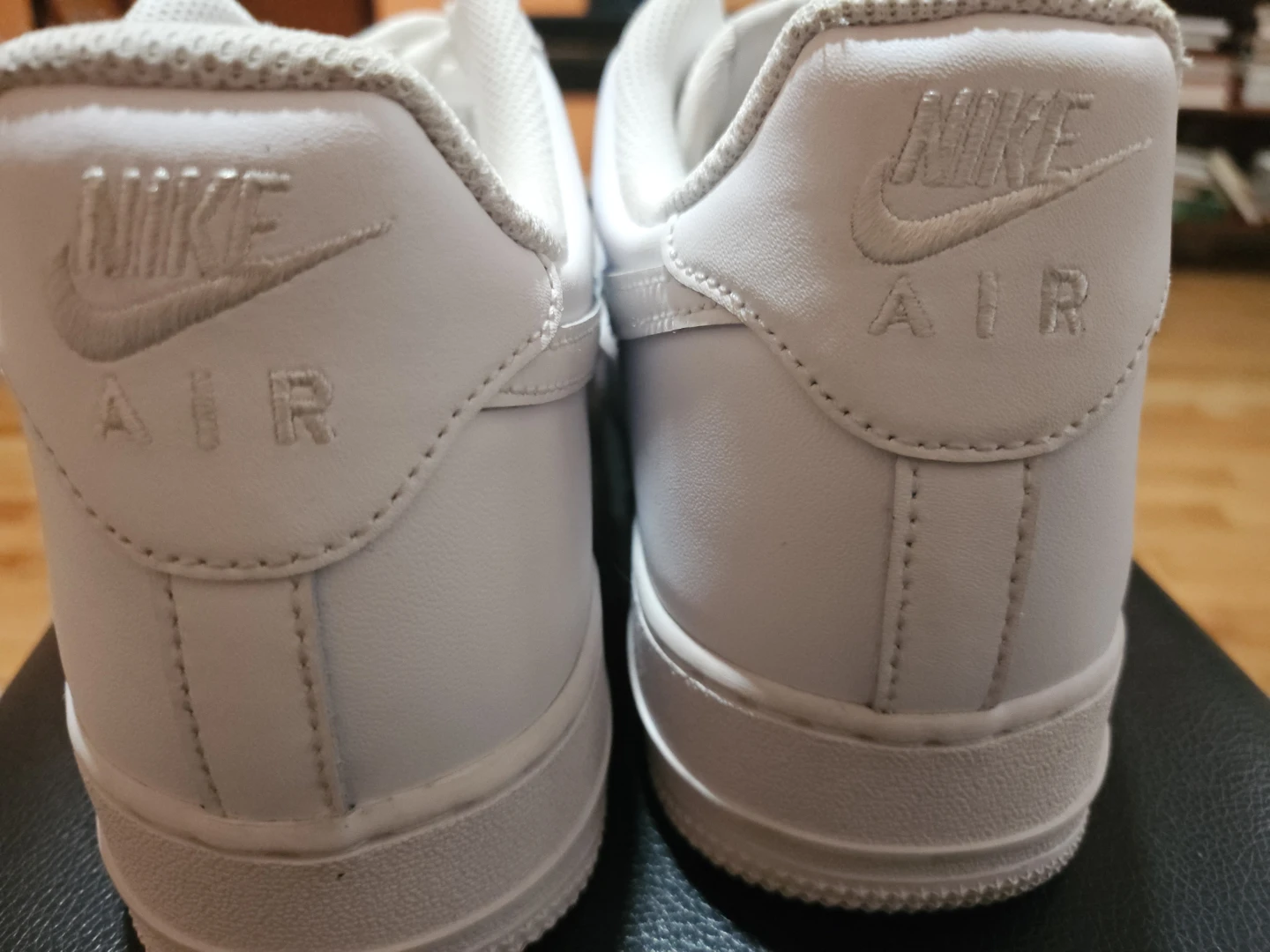 Nike men's white airforce one sneakers9 - photo 4