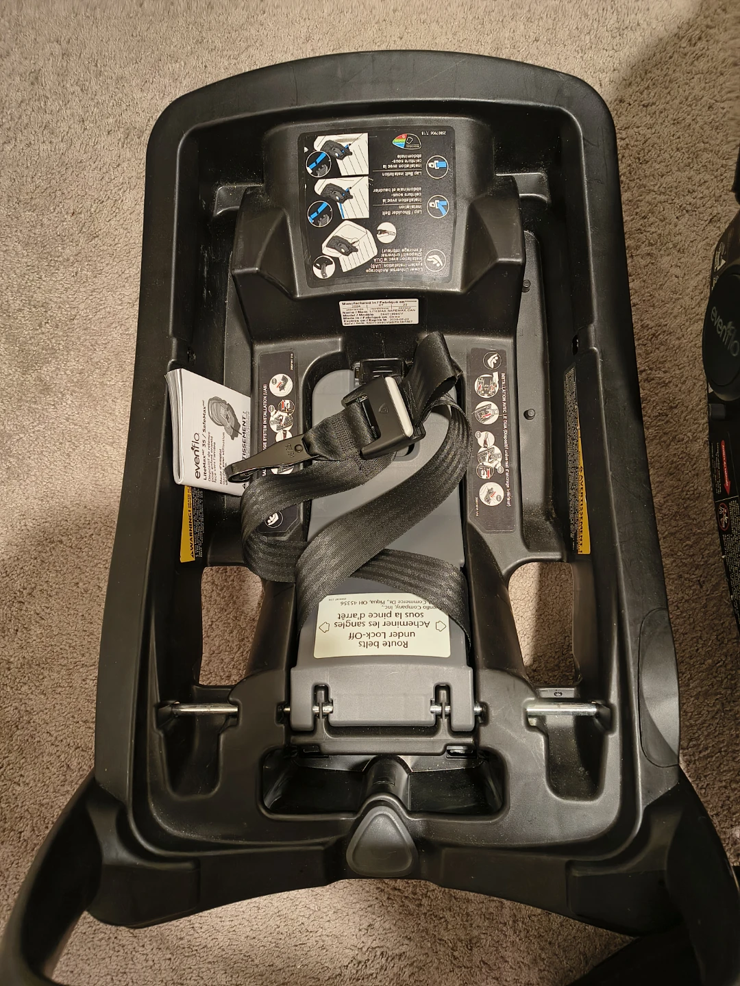 Evenflo Car Seat Base and Infant Seat - photo 2