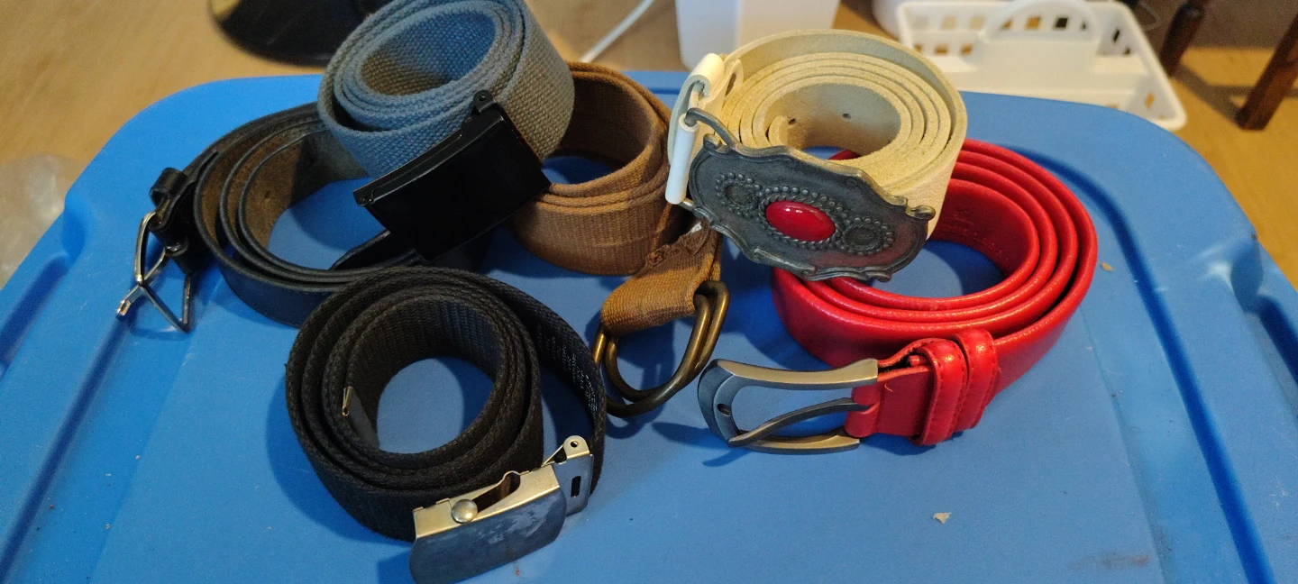 Assorted Belts - 5 Pack