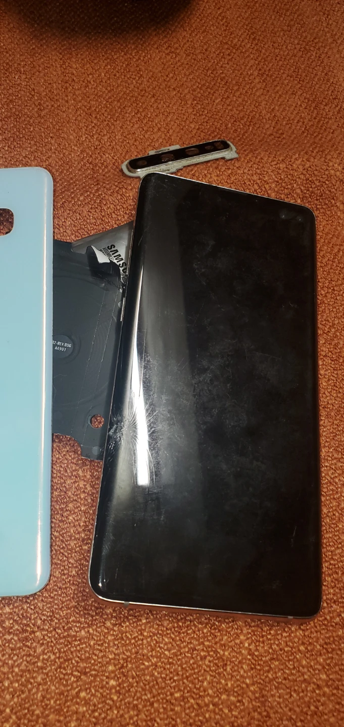 **PARTS ONLY** Samsung Galaxy S10 Back Cover and Battery - photo 4