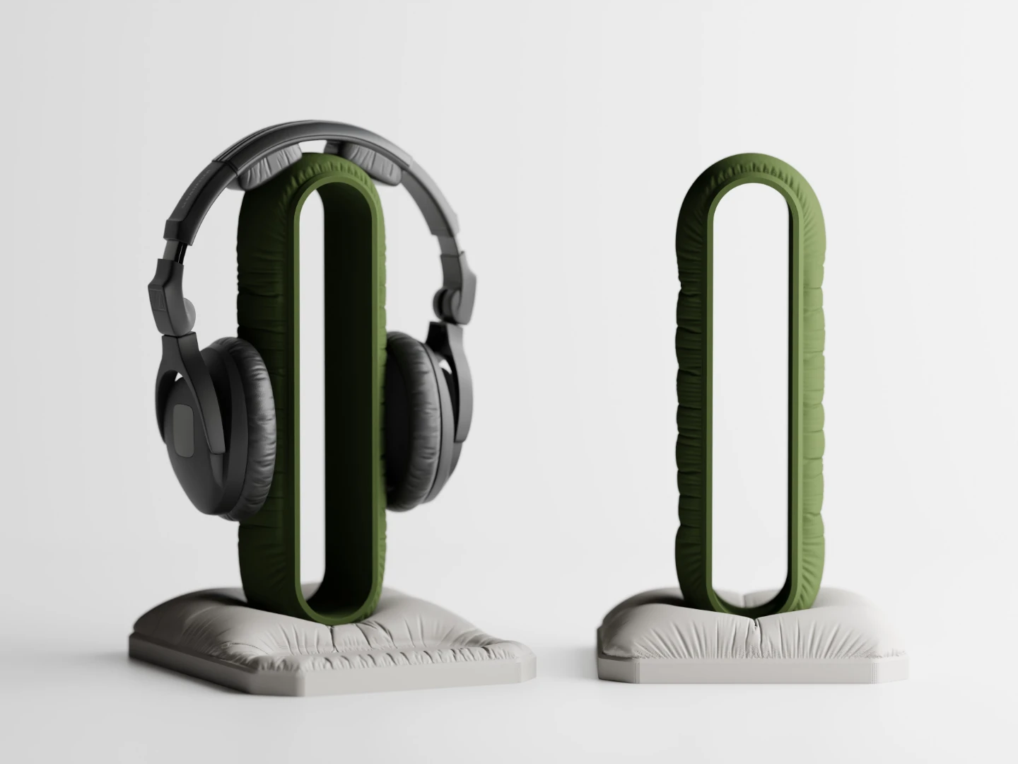 Pillow look Headphone Stand with option of tray