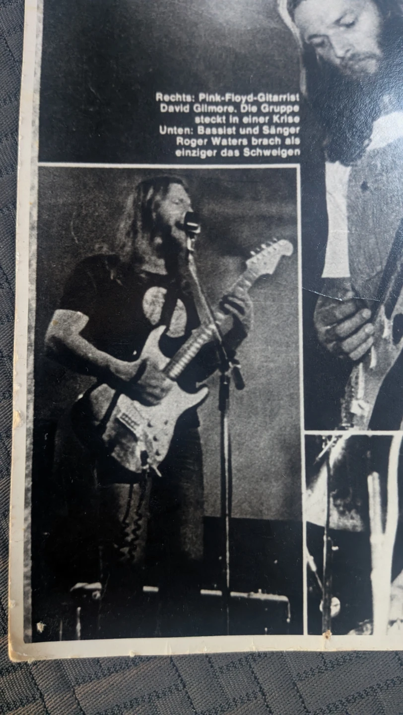 Vintage 70'd Pink Floyd Concert postcard - photo 4