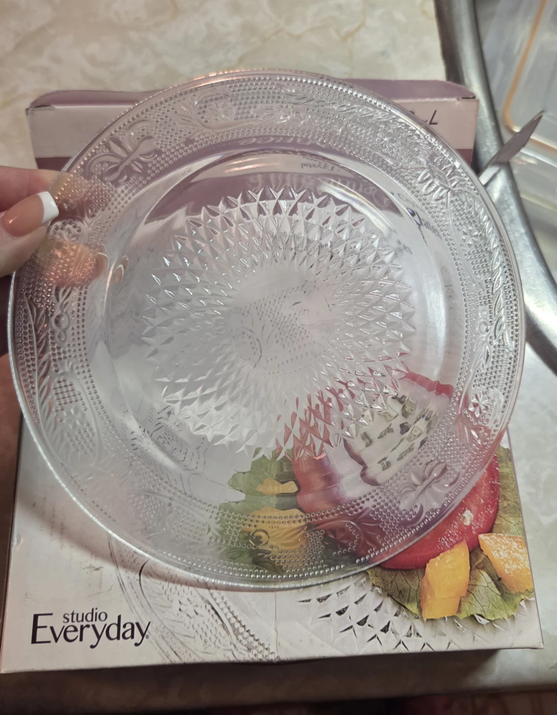 Bowring 7" Crystal Serving Plates (2 Sets of 4)