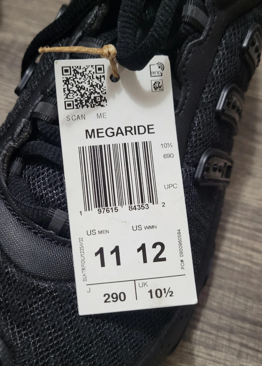 Adidas Megaride Men's Running Shoes Black Size 11 - photo 4