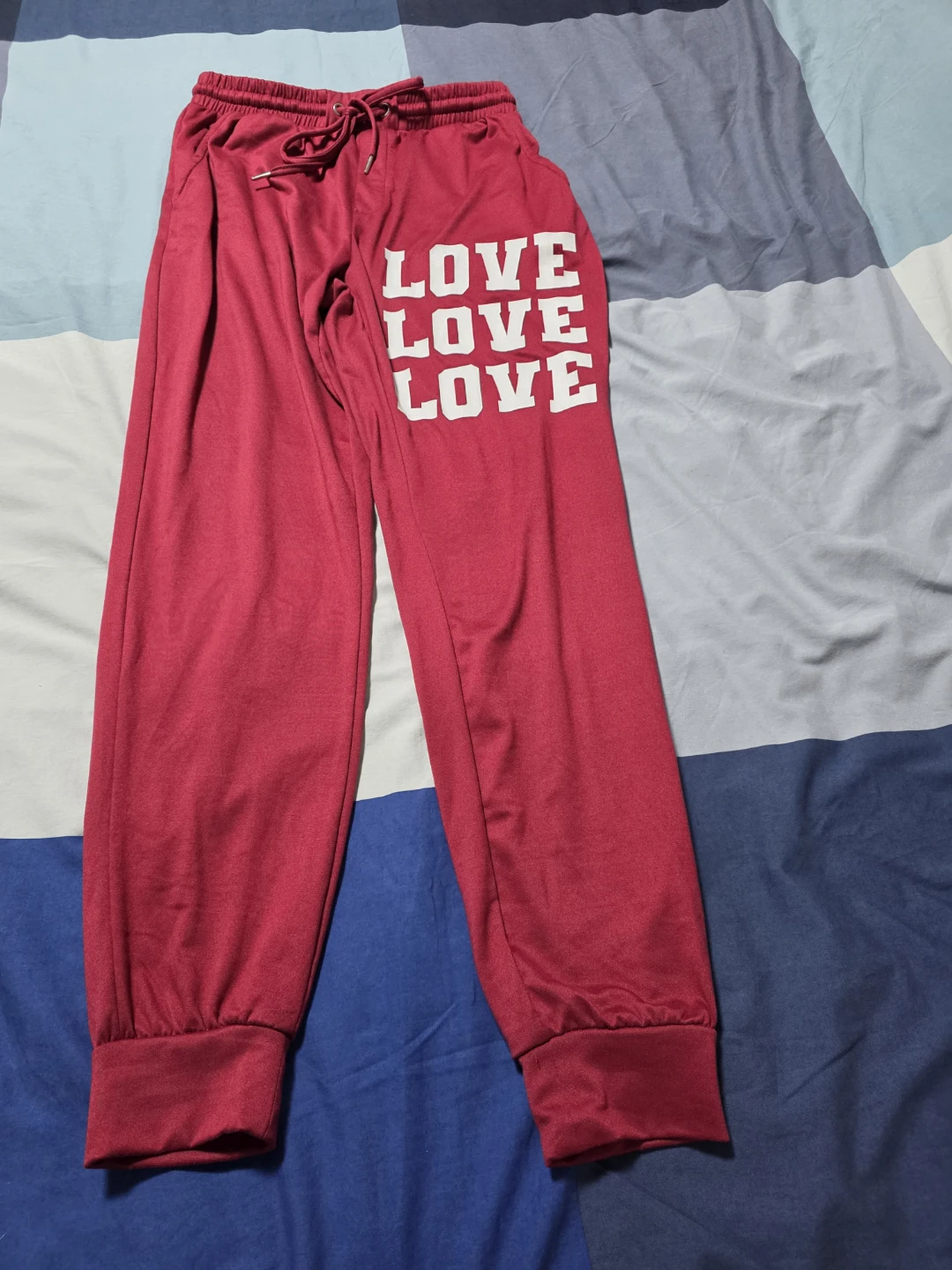 Gold Nation Performance 'Love' Graphic Joggers
