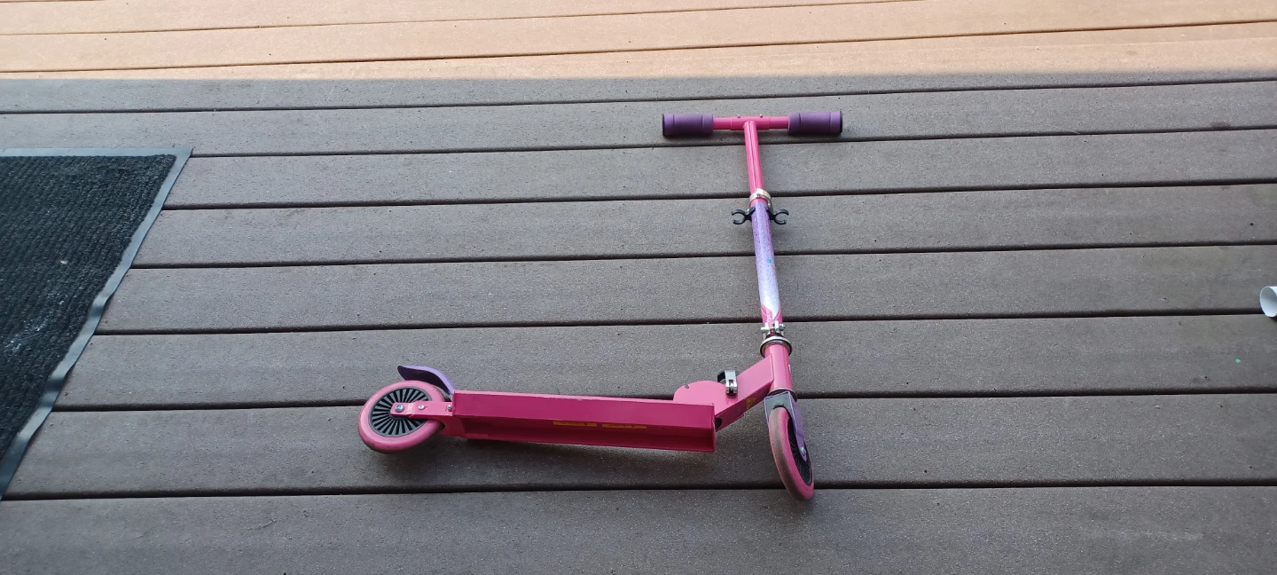 Pink Children's Barbie Scooter