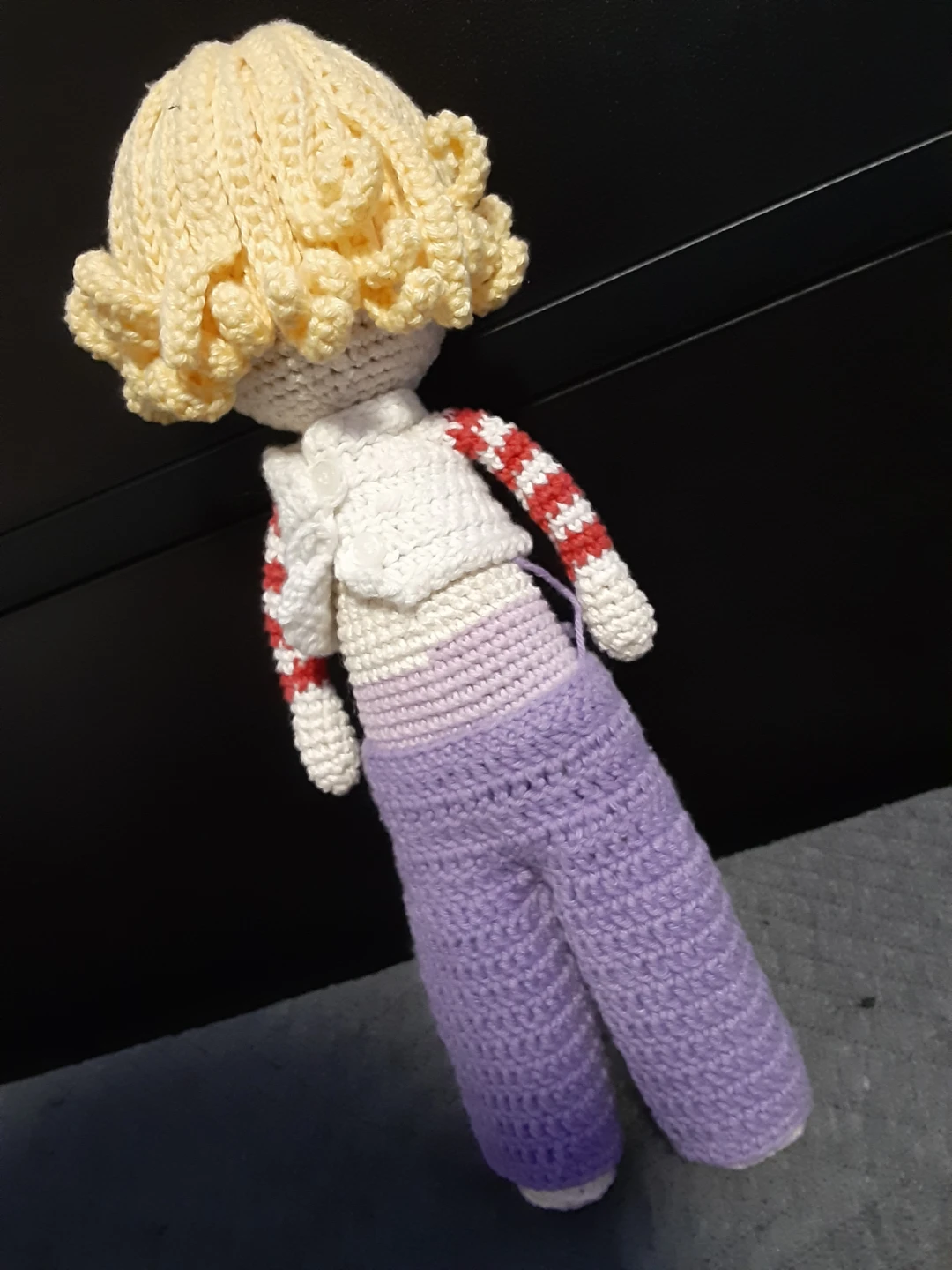 Handmade Crochet Doll with Removable Pants - photo 3