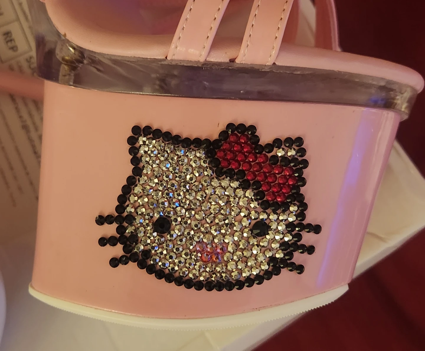 Pink Platform Heels with Hello Kitty & Kuromi Design - photo 2