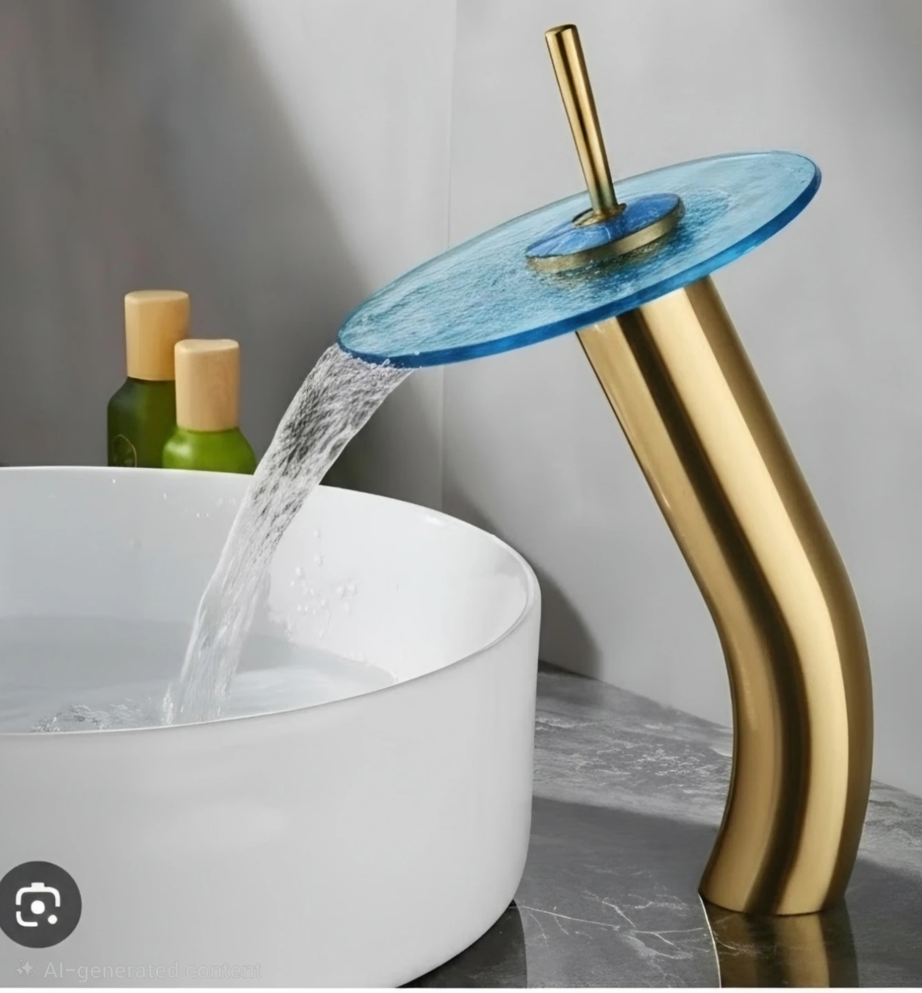 waterfall bathroom faucet