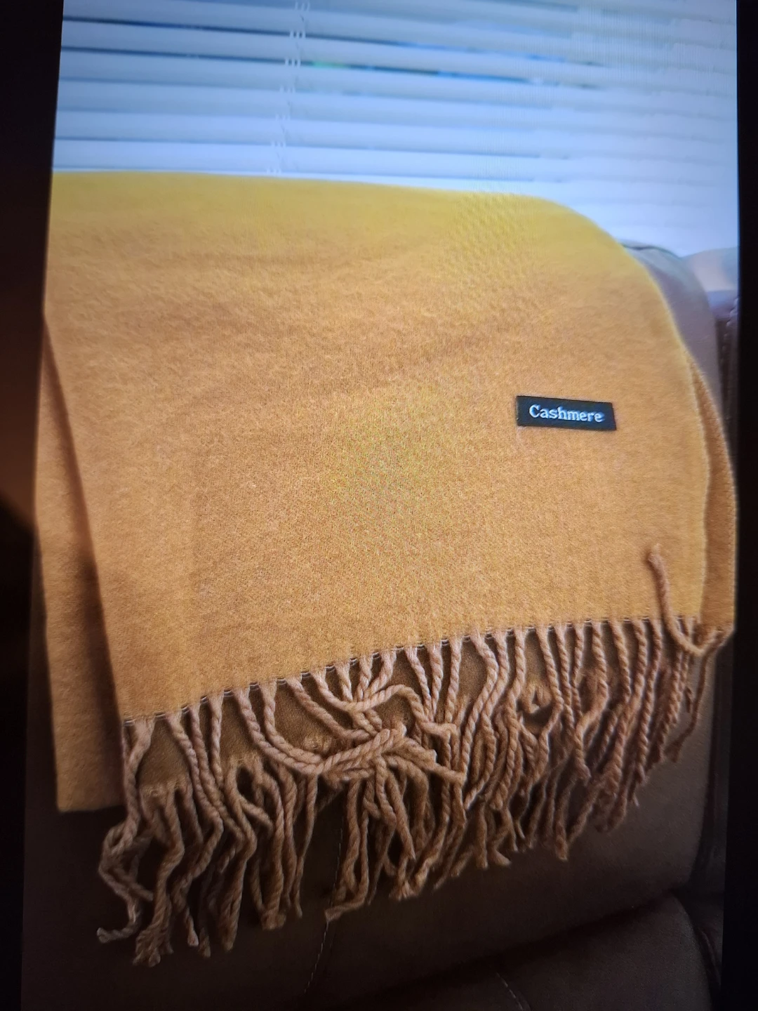 Fringed Cashmere Shawl