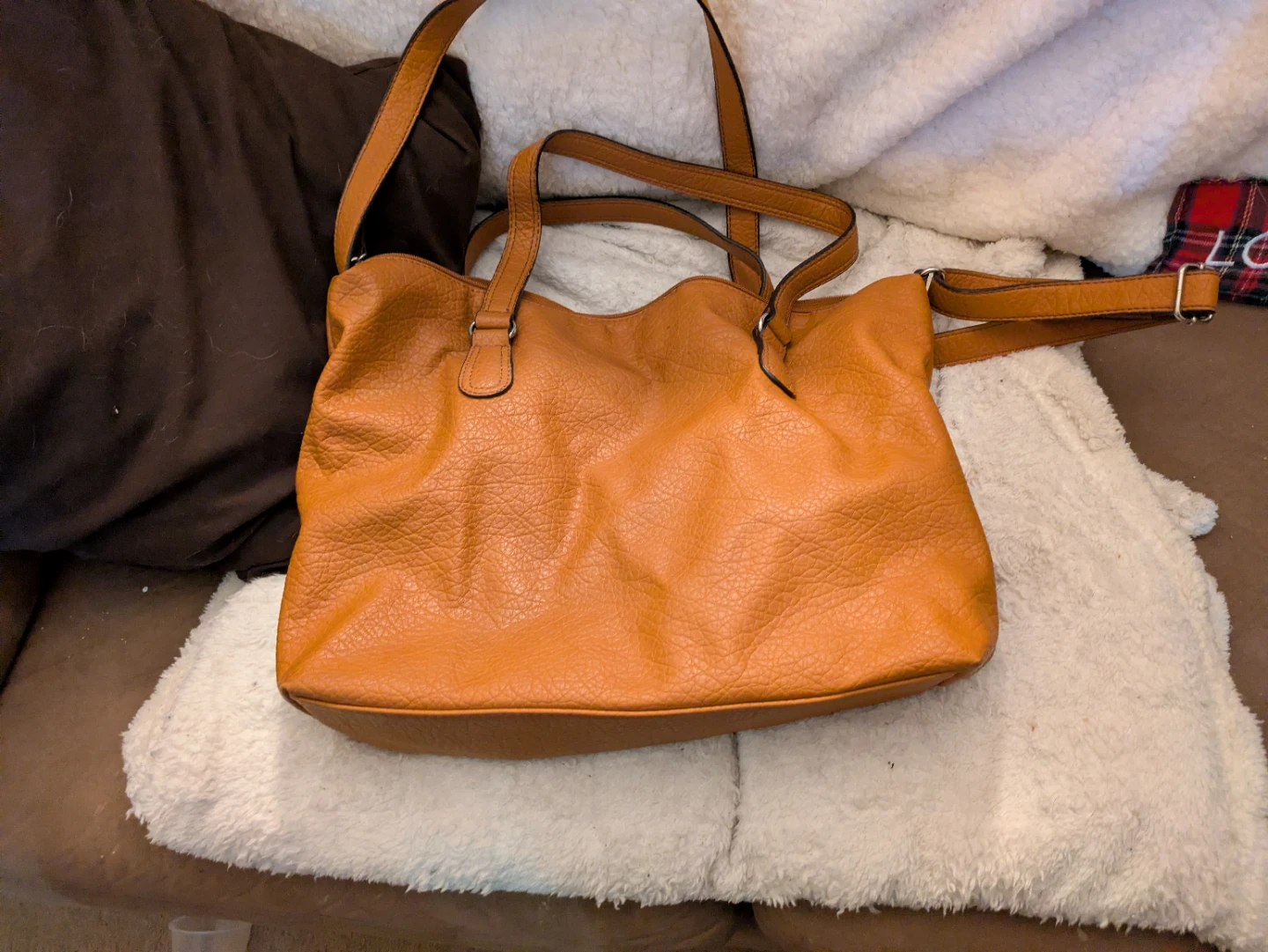 Nine West women's Orange Faux Leather Shoulder Bag - photo 5