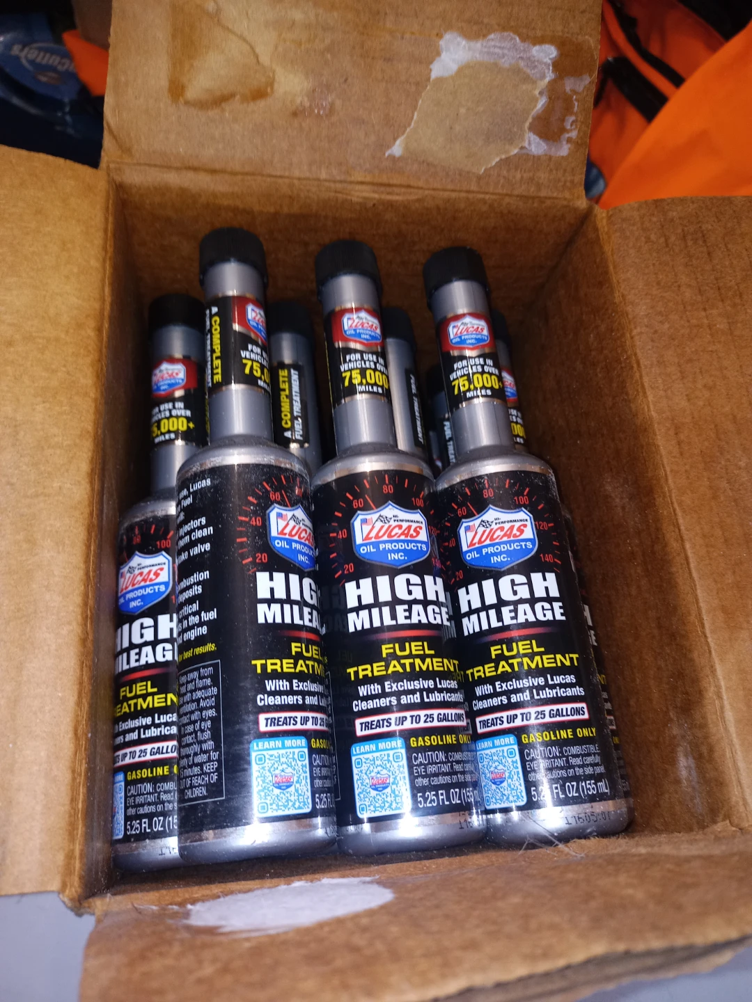 Lucas High Mileage Fuel Treatment 155ml Bottles - 24 Bottles New - photo 2