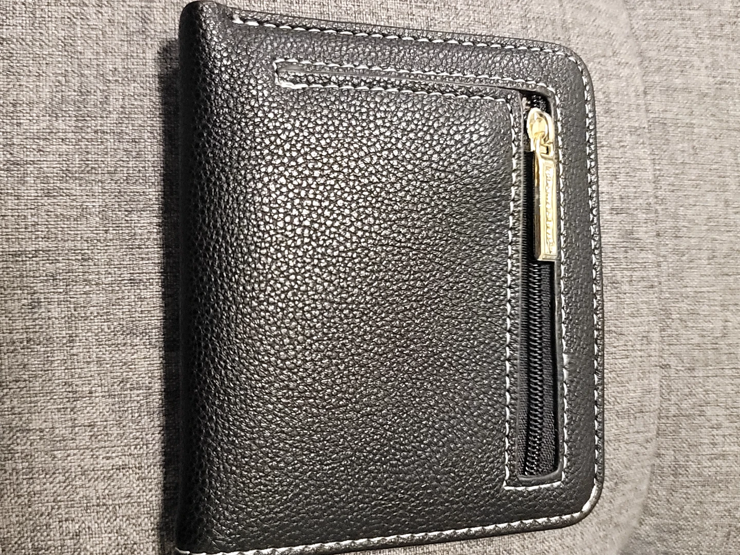 Women's Black Bi-Fold Wallet with Floral Accent - photo 2
