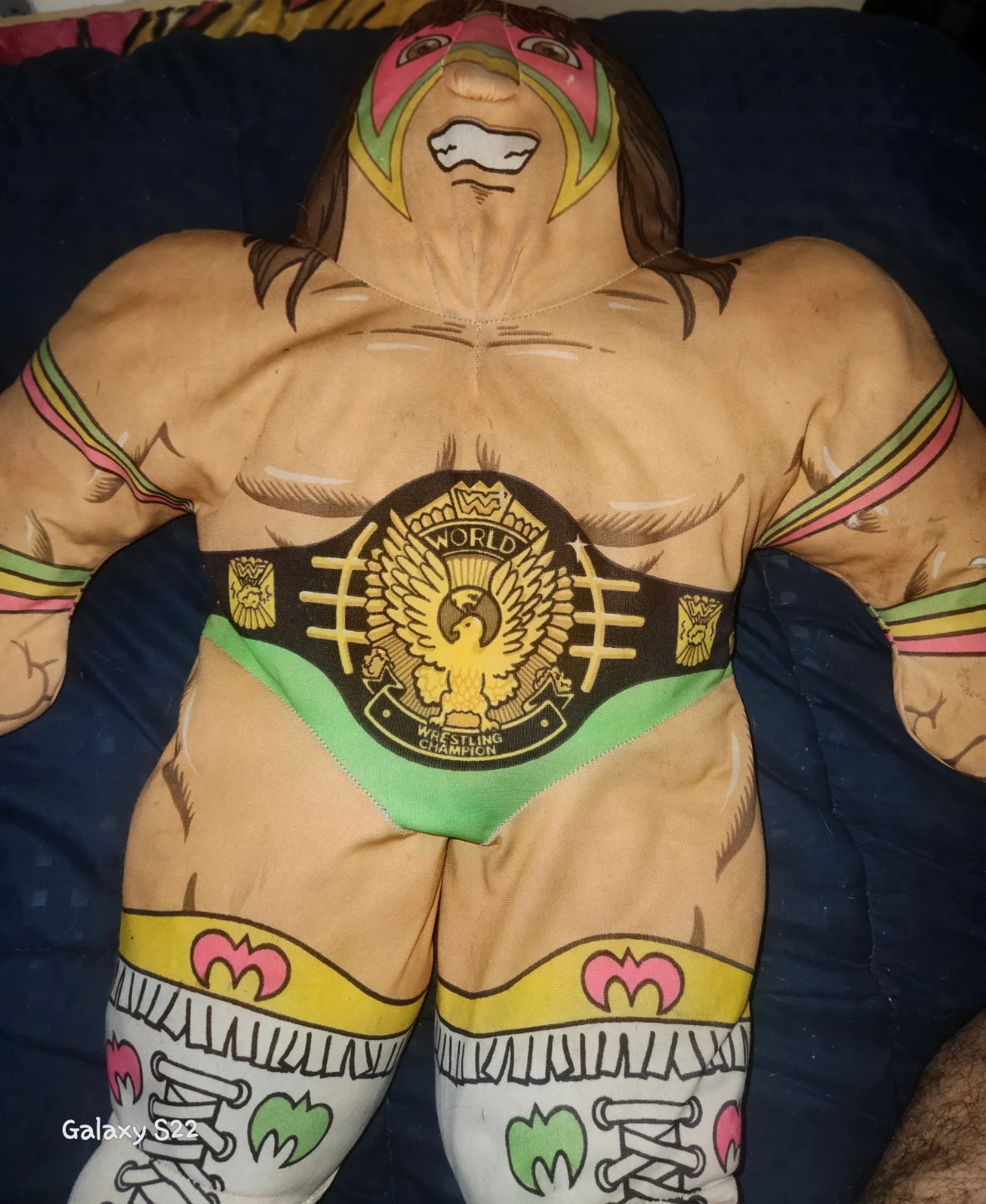 Vintage WWF Ultimate Warrior Wrestling Buddy Plush