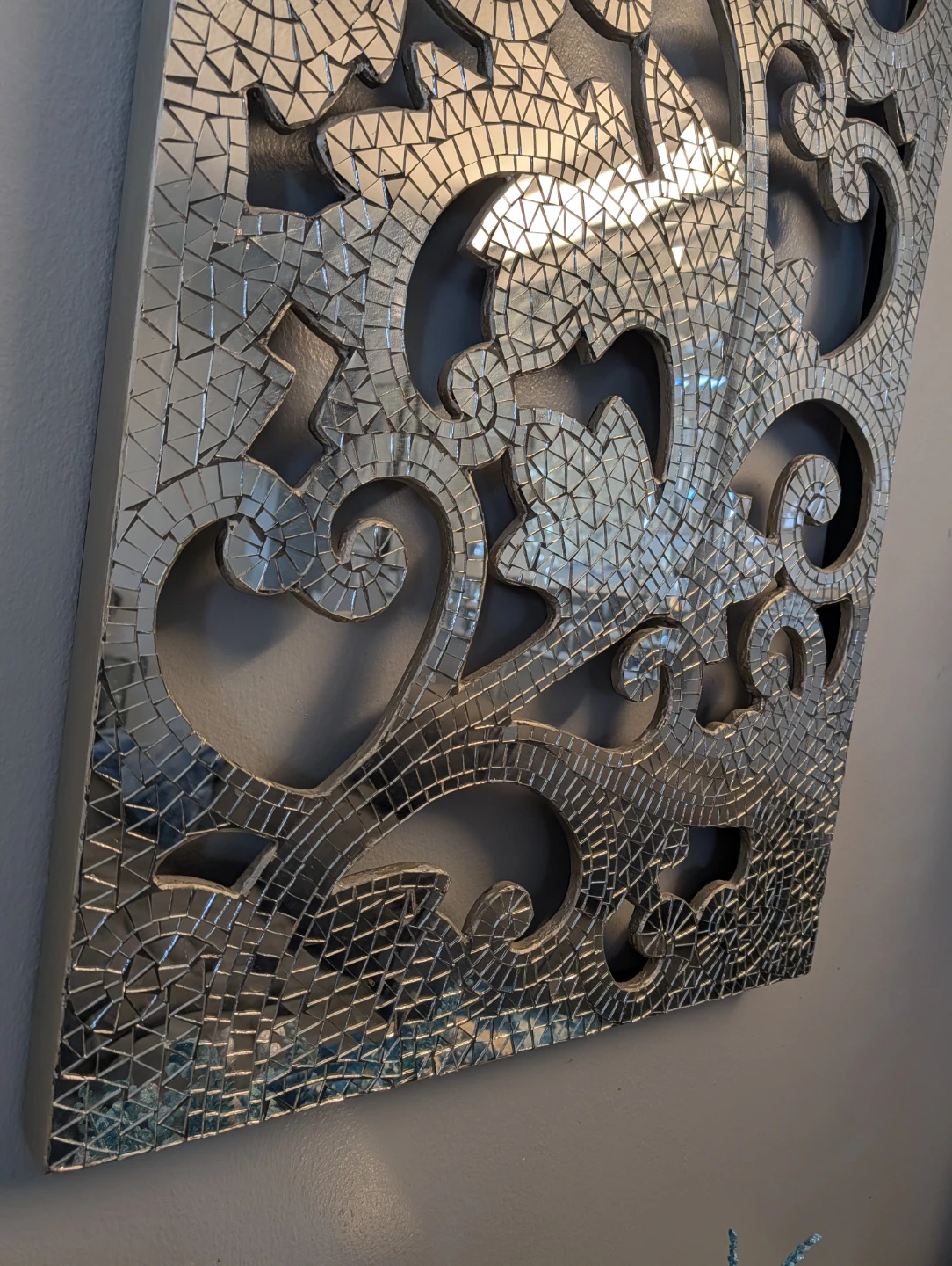 Silver Mosaic Wall Art Panel - photo 5