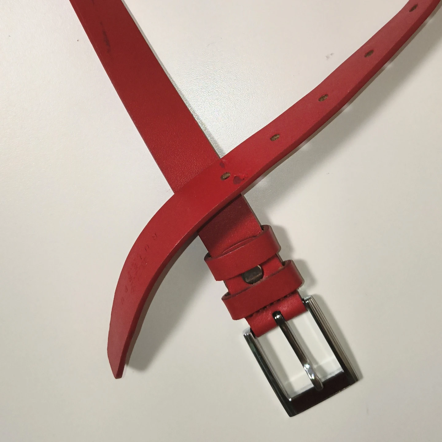 Red faux Leather Belt - photo 3