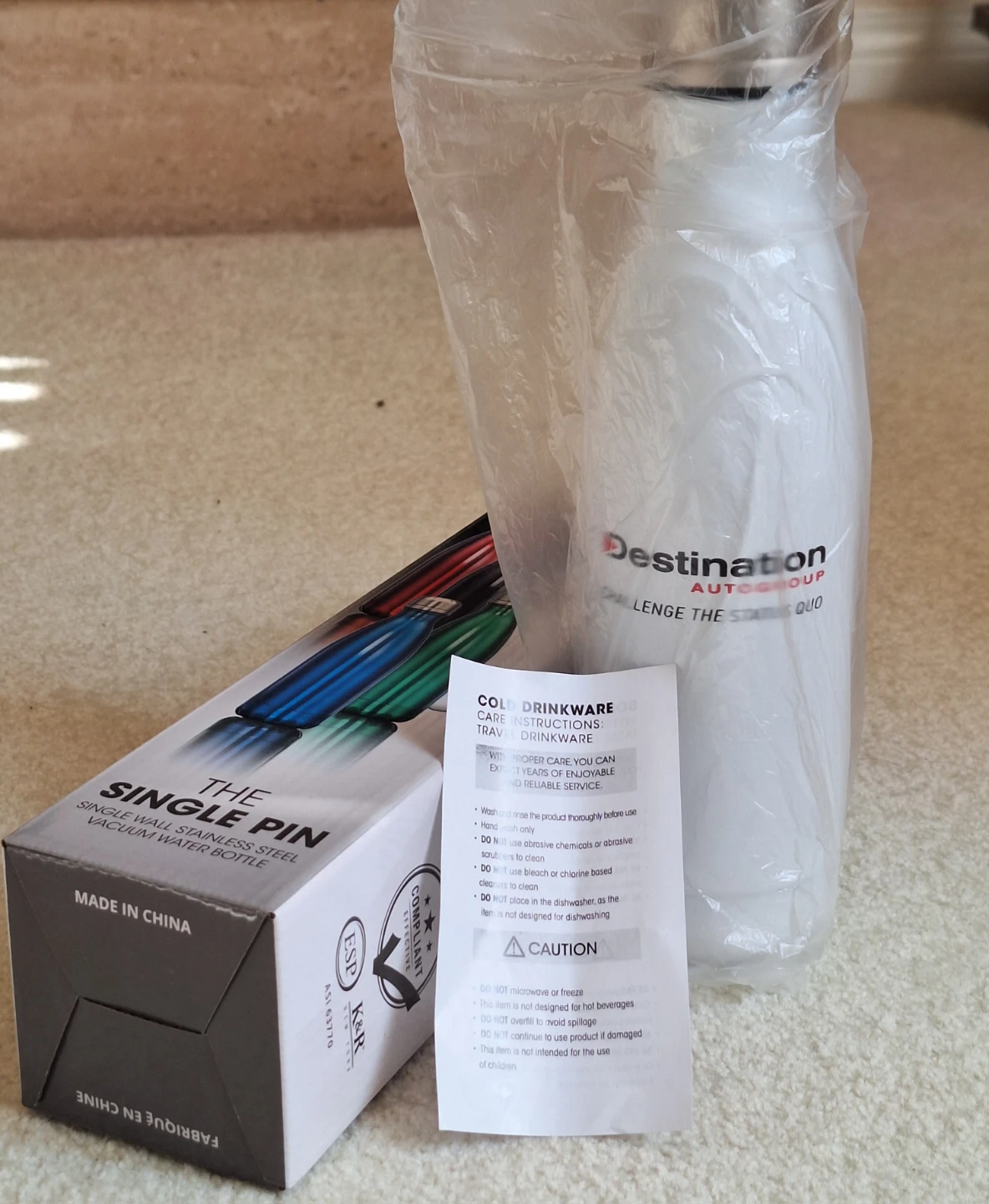 Destination "The Single Pin" Vacuum Water Bottle - photo 4