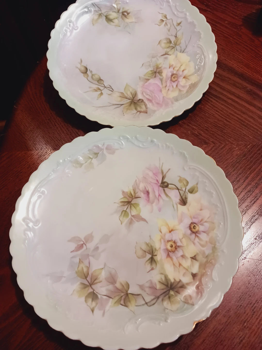 Set of 2 × Limoges France Porcelain Plates