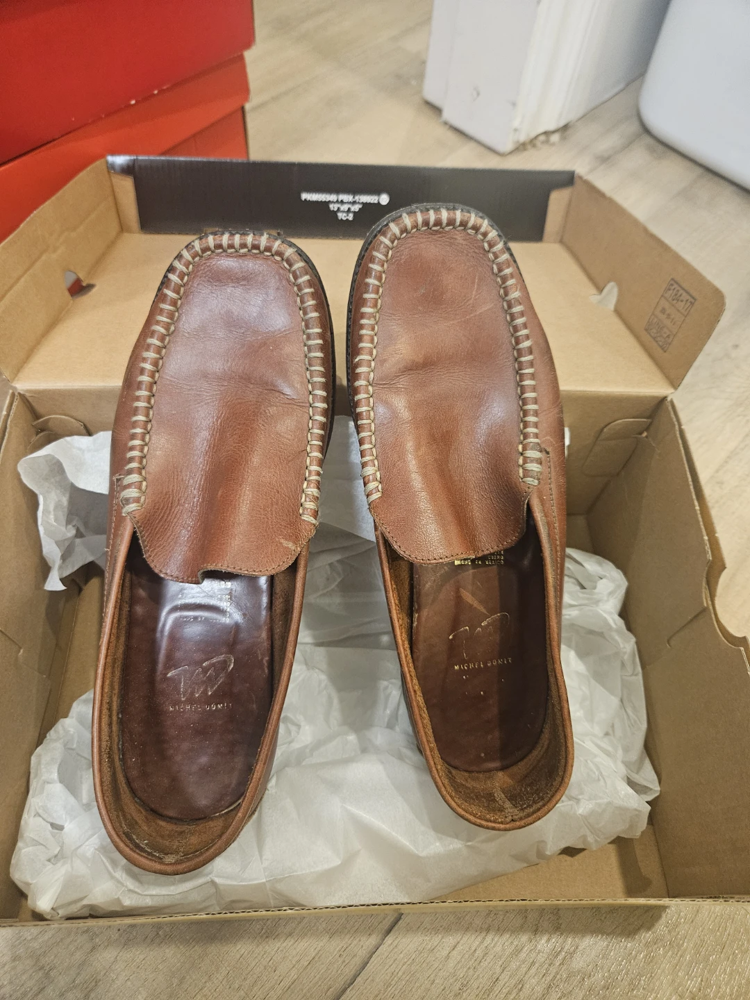 Michel Domit Leather Loafers