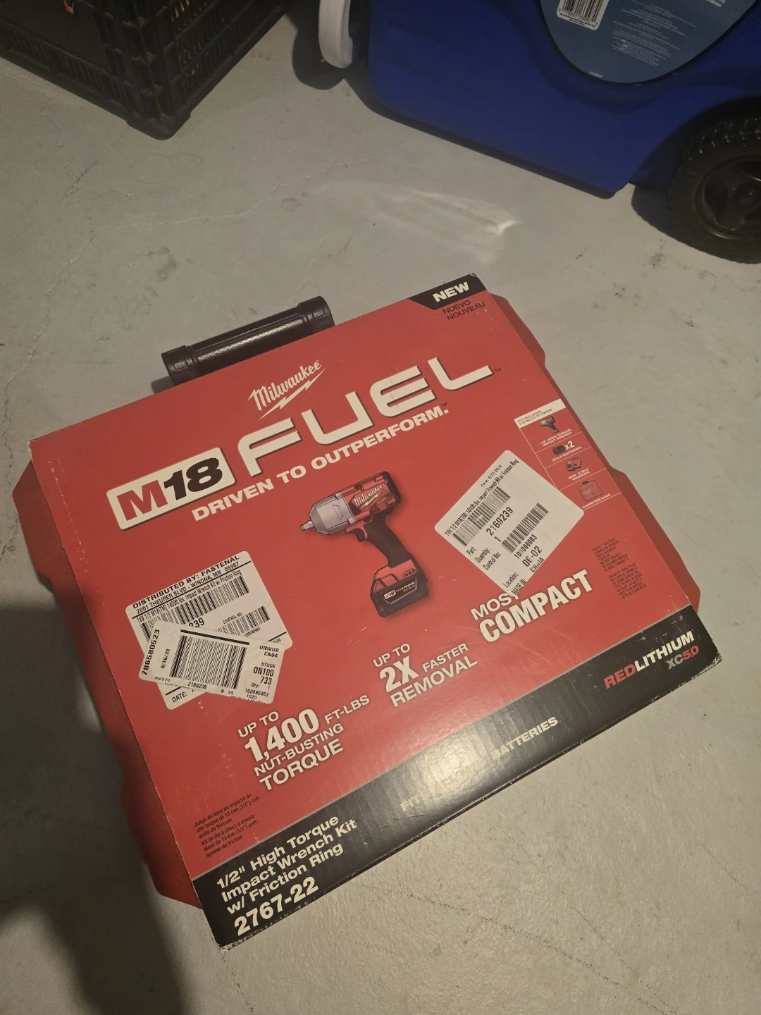 Milwaukee M18 FUEL 1/2" High Torque Impact Wrench Kit