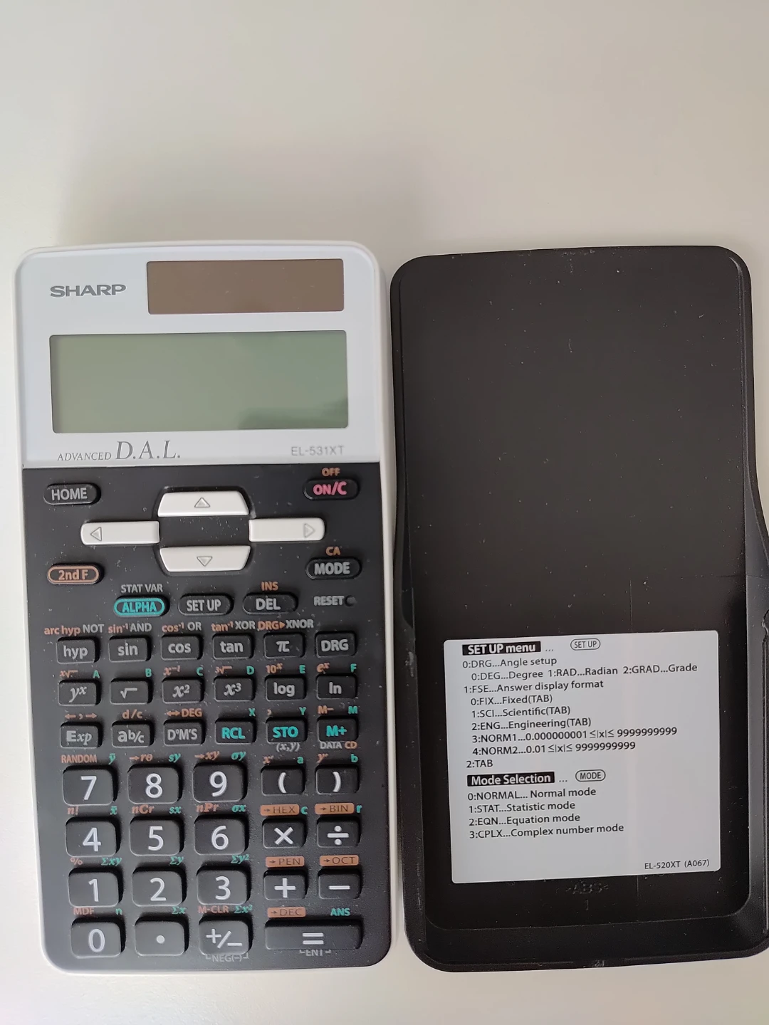 Sharp EL-520XT and EL-531XT Advanced D.A.L. Calculators
