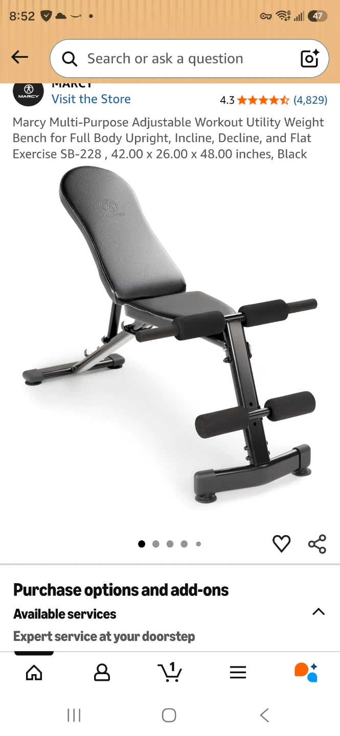 Marcy Multi-Purpose Adjustable Workout Utility Weight Bench - photo 4