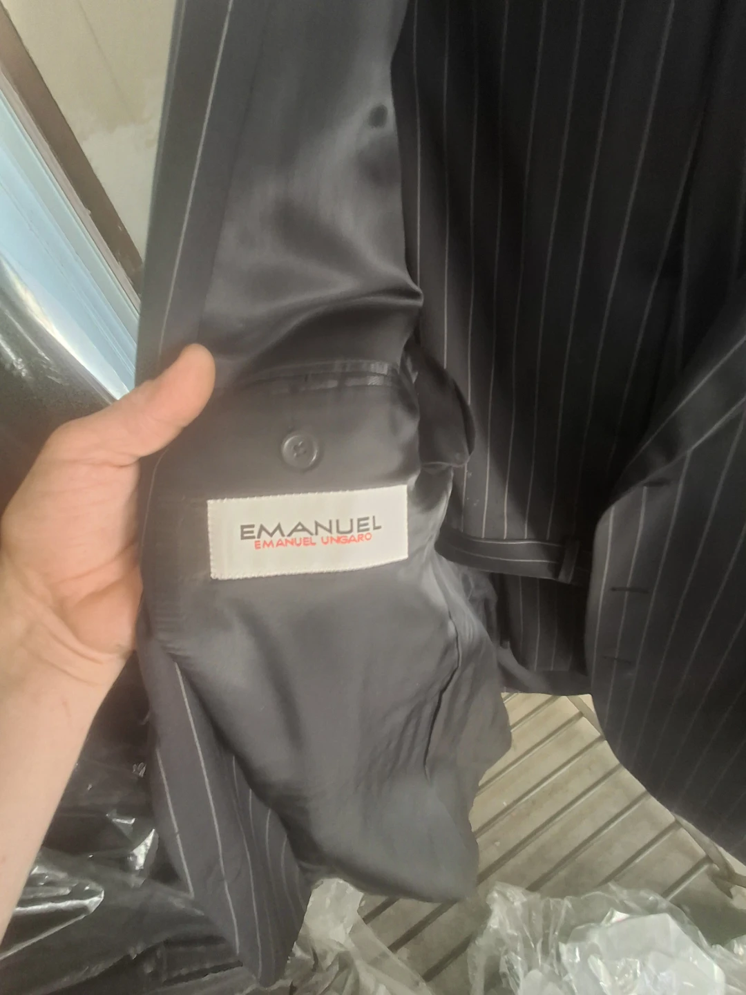 Emanuel Ungaro Pinstripe Suit Jacket - photo 3