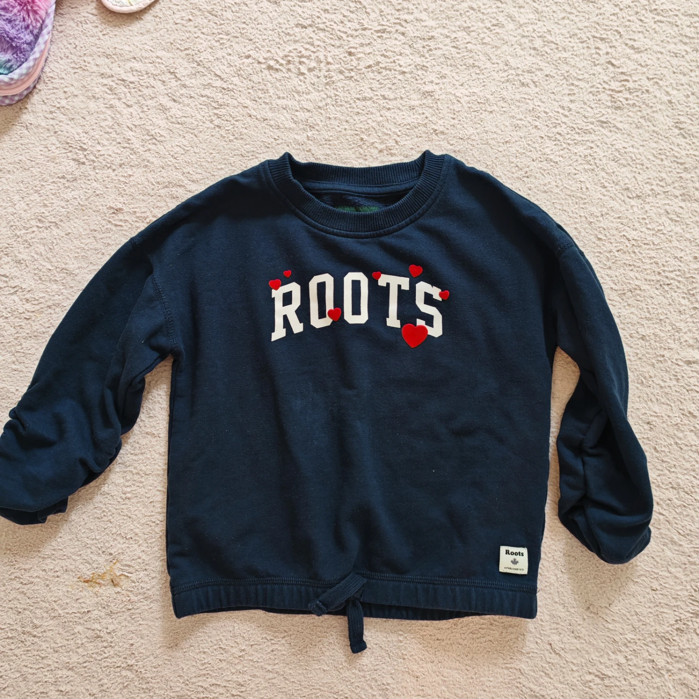 Roots Kids Heart Navy Sweatshirt Size 5T - photo 2