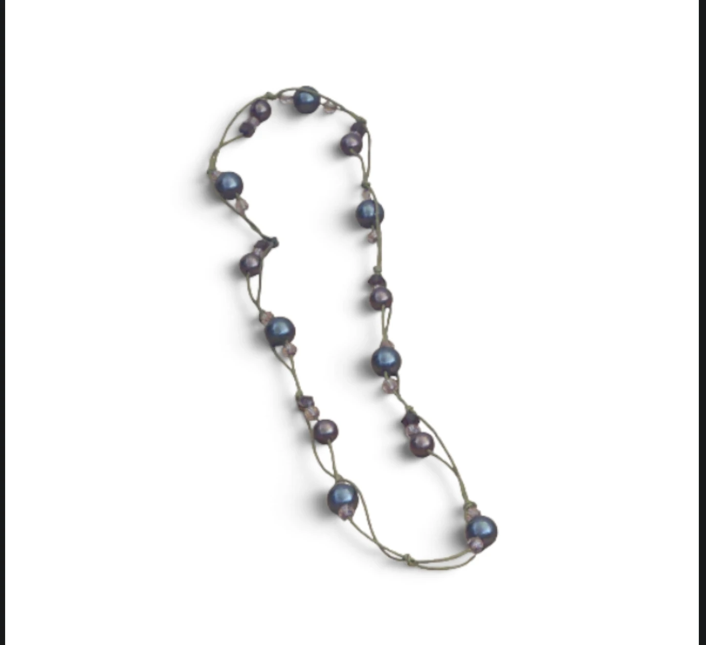 Pearl and Crystal Beaded Necklace