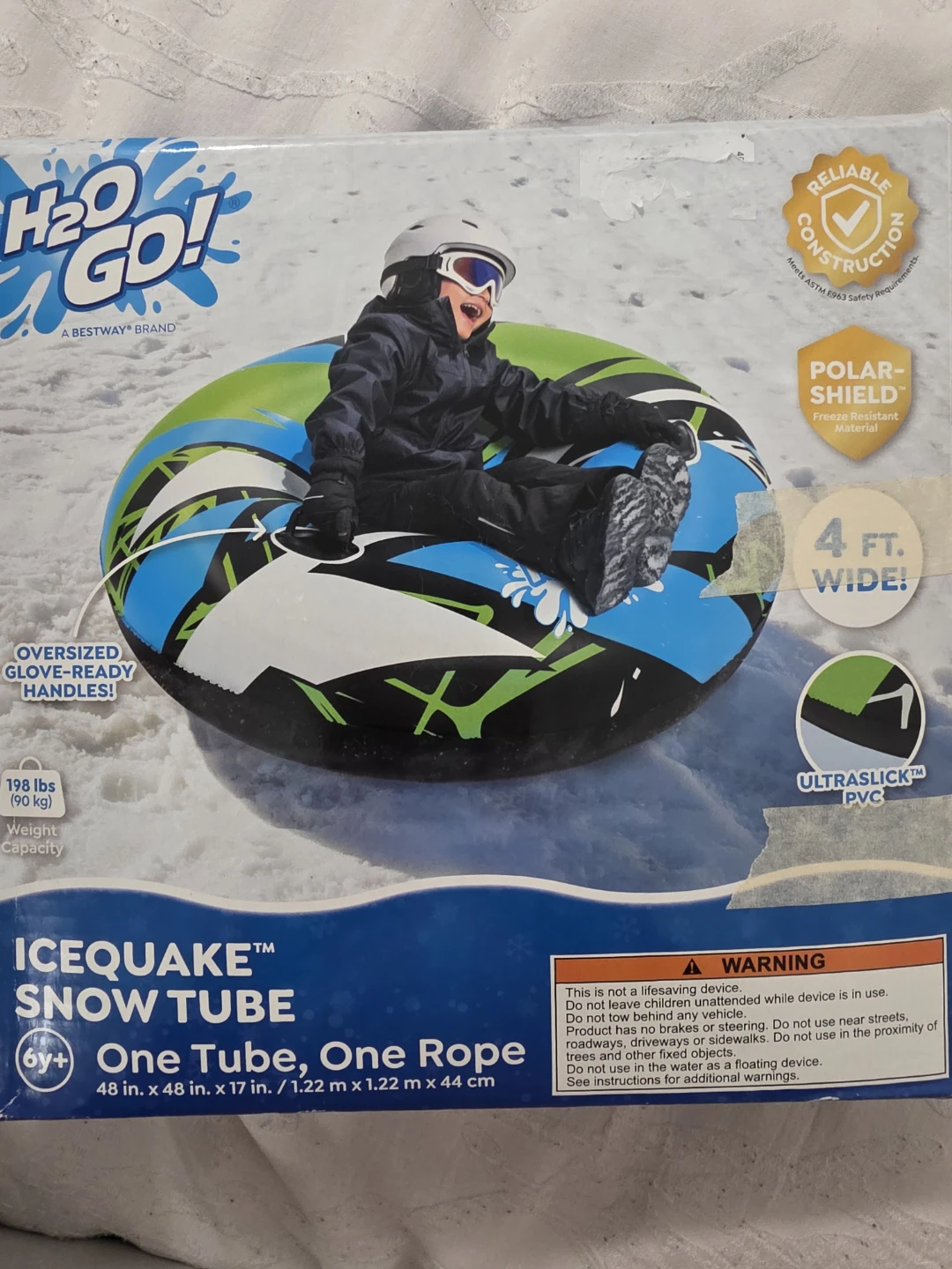 H2O Go! Icequake Snow Tube 4 Ft Wide