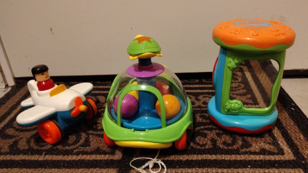 Baby Toy Bundle - Plane, Turtle, Drum - photo 2