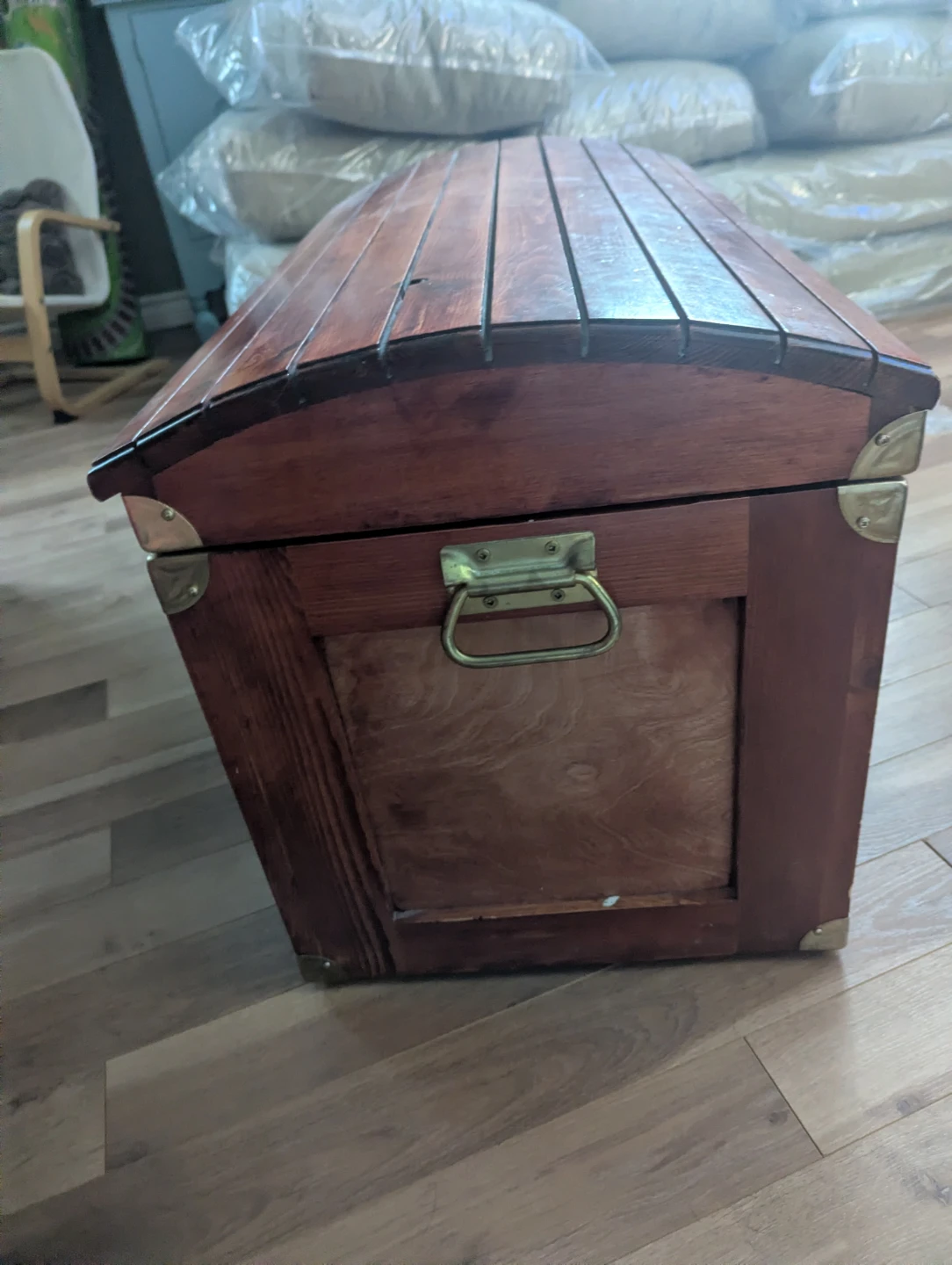 Wooden Storage Trunk Chest - photo 3