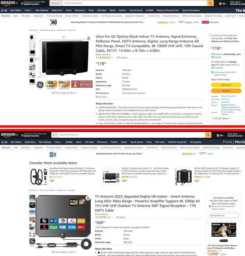 HD Smart TV Antennas - Brand New in Box!!