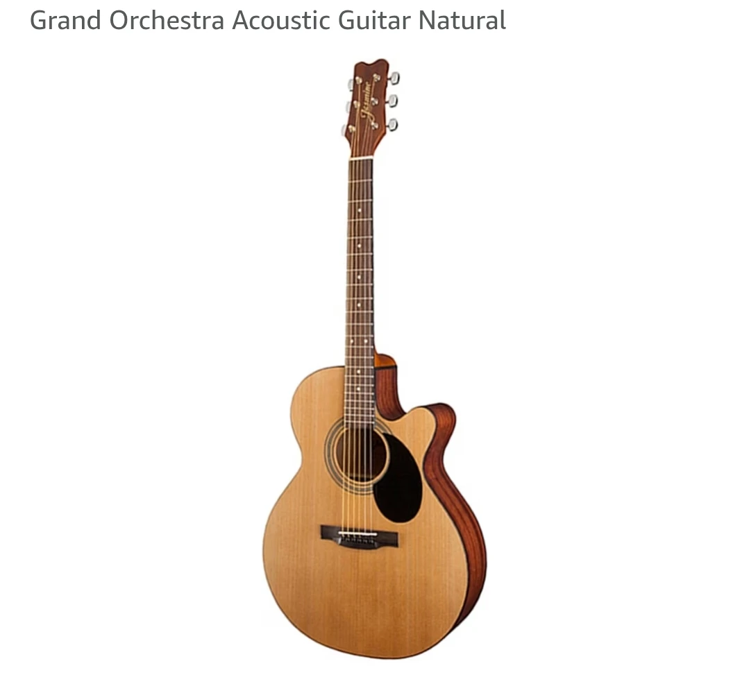 Jasmine S34C Grand Orchestra acoustic guitar WITH $60 STAND - photo 4