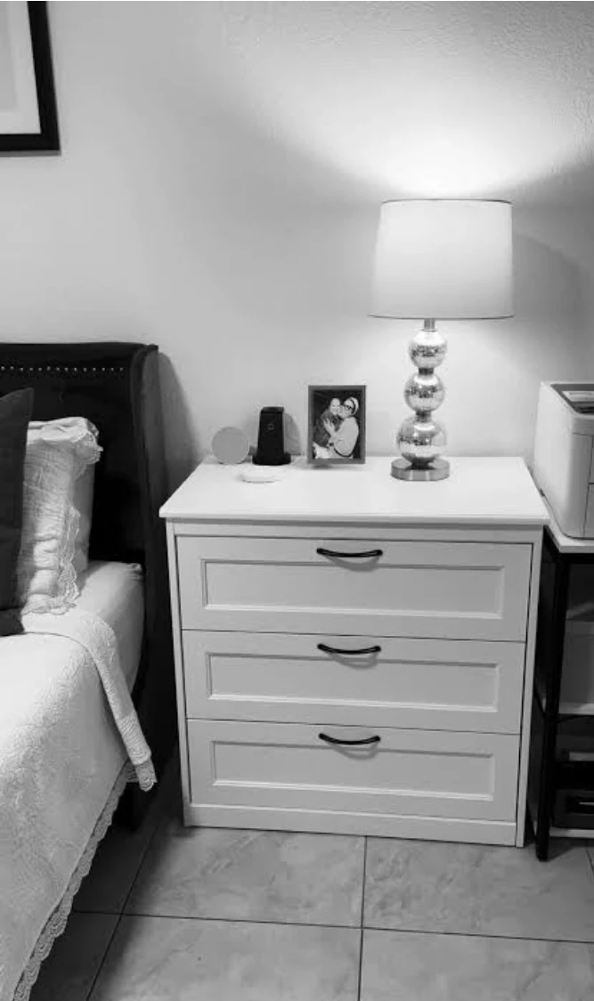 White 3-Drawer Dresser ikea