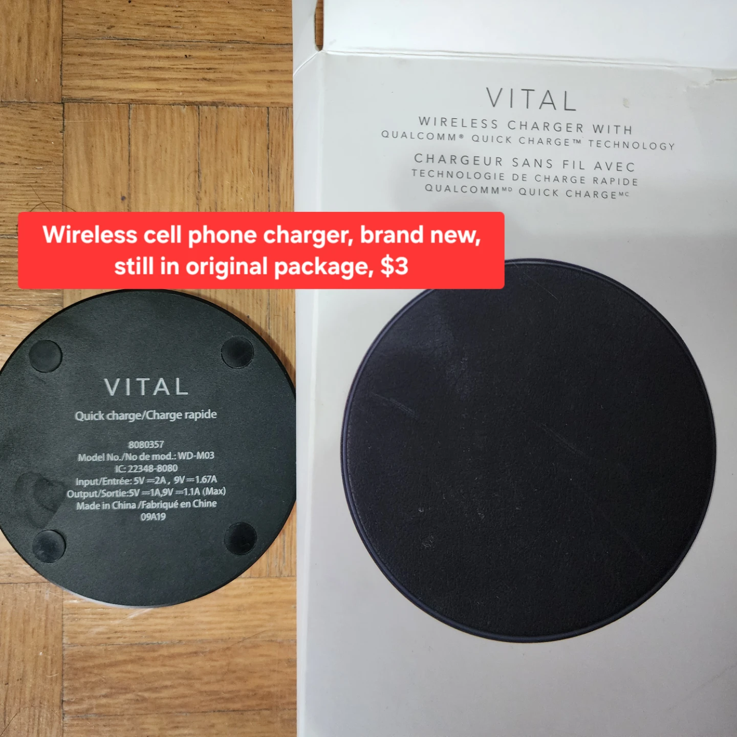 Wireless Charger with Qualcomm Quick Charge
