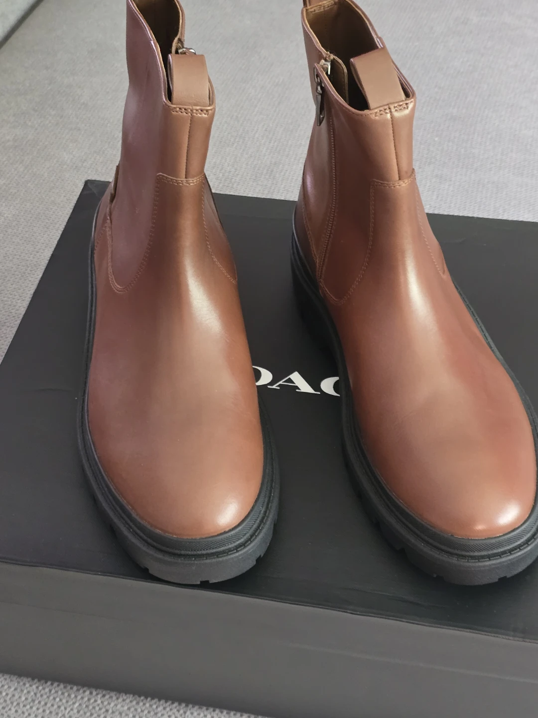 Coach men's Caden Leather Boots size 12 - brand new