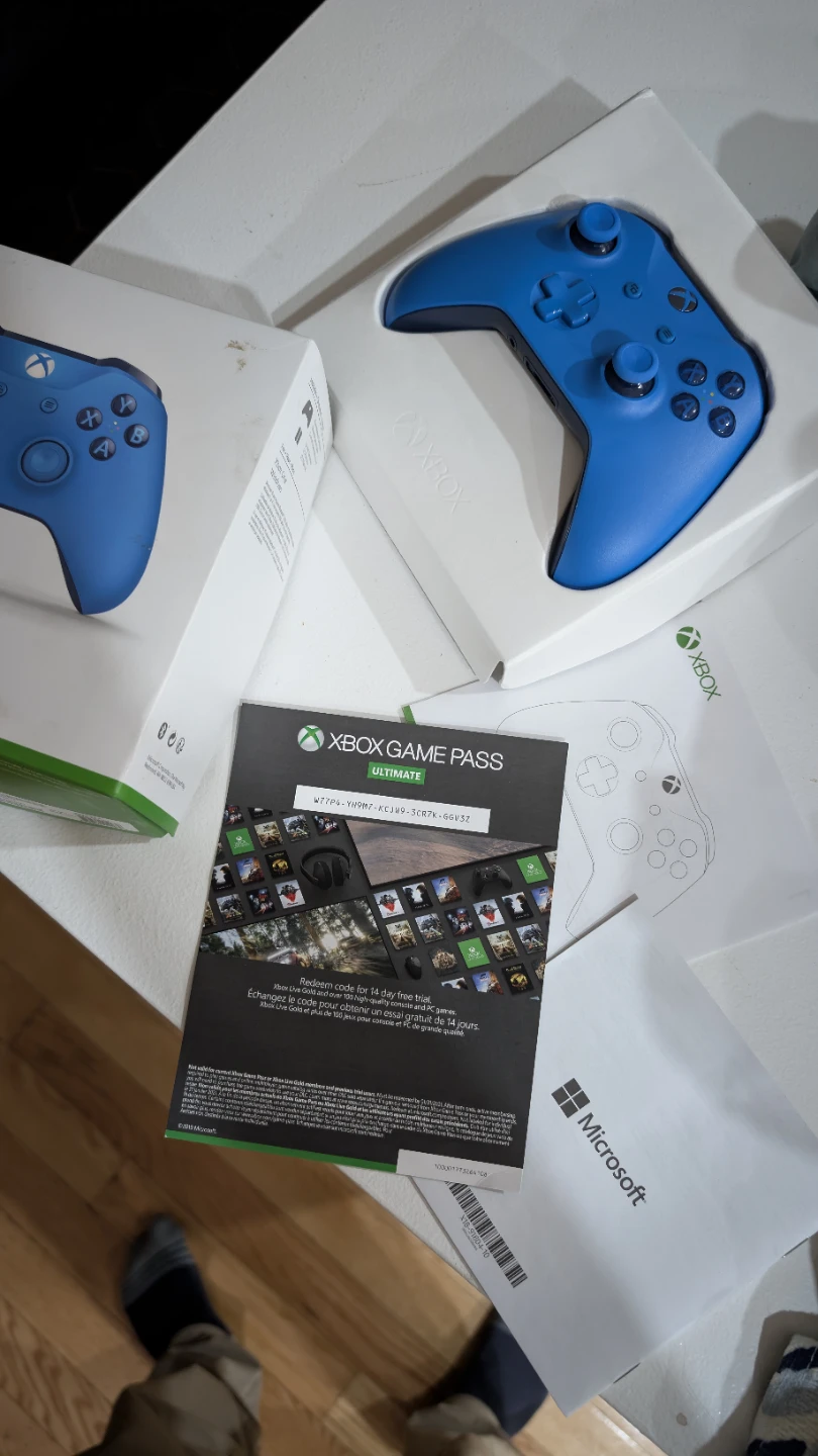 Blue Xbox Wireless Controller with Xbox Game Pass Ultimate Trial - photo 3