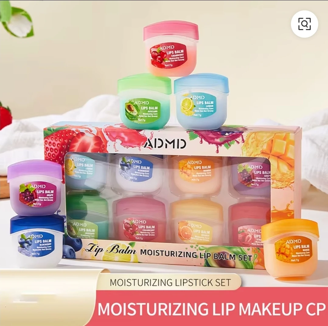 ADMD Moisturizing Lip Balm Set (8 Flavours)