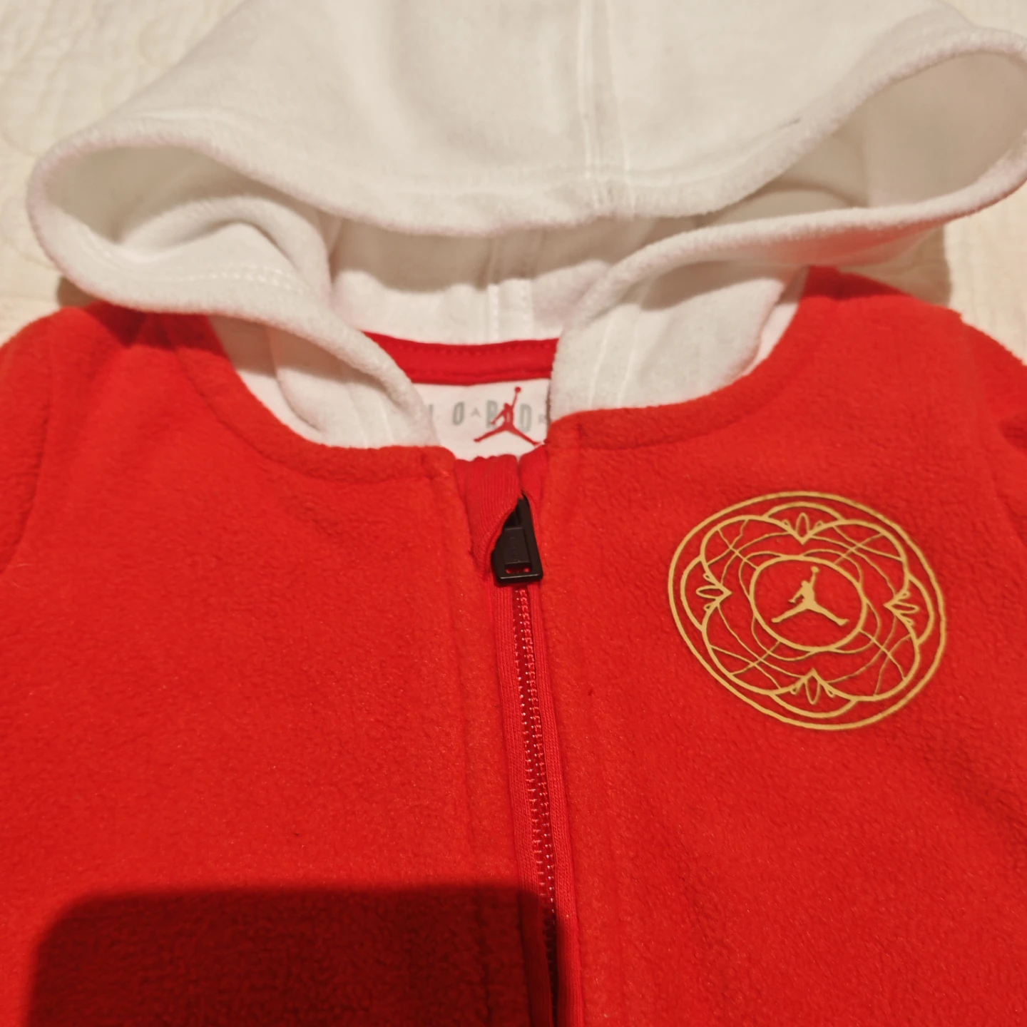Jordan Baby Fleece Hooded Onesie - photo 4
