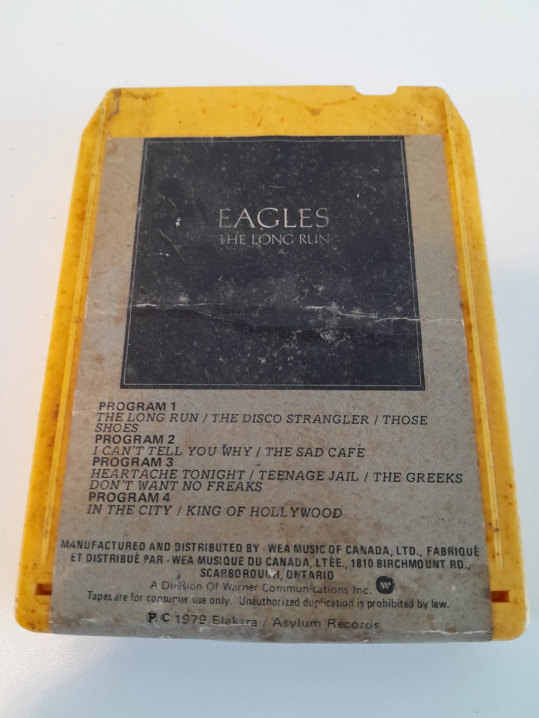 Al Stewart Time Passages & Eagles The Long Run 8-Track Tapes - photo 3