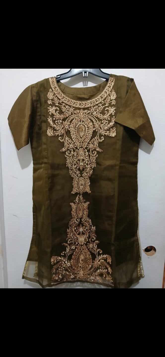 Olive green dress
