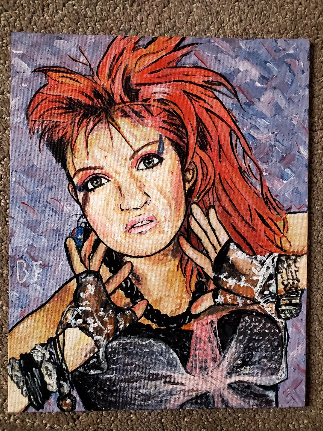 Original Acrylic Paintings: 80s Portraits - photo 3