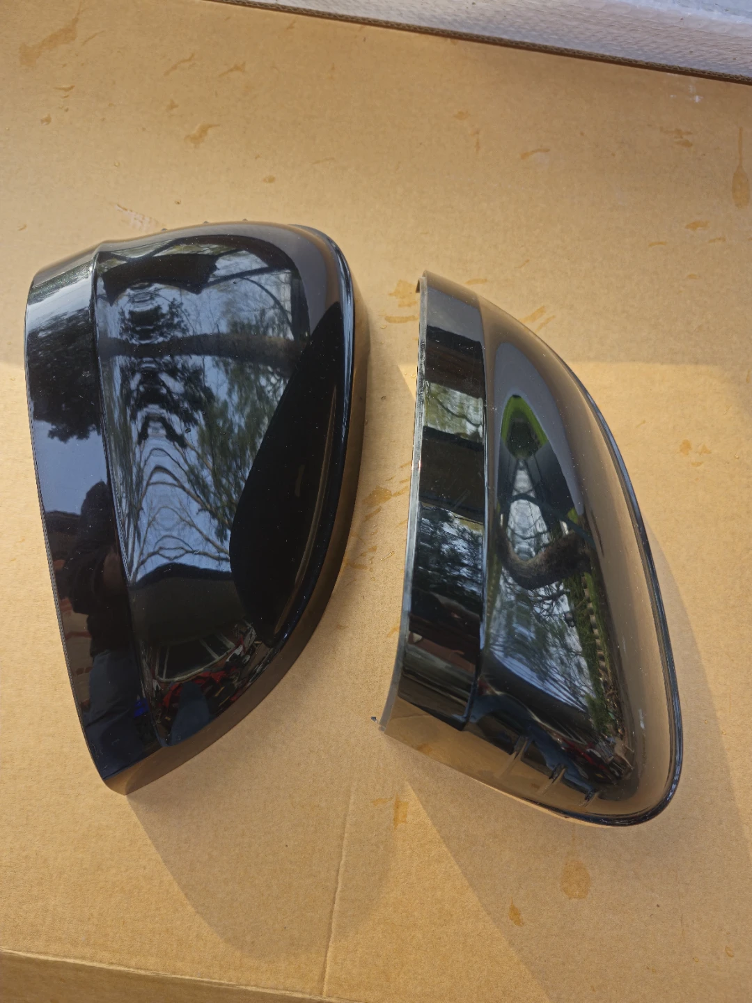 Audi A4 Black Automotive Side Mirror Covers and LED Turn Signals - photo 3