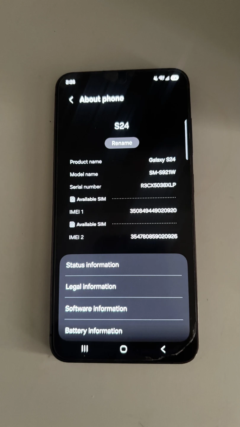 Samsung Galaxy S24 128gb (cracked back) - photo 3