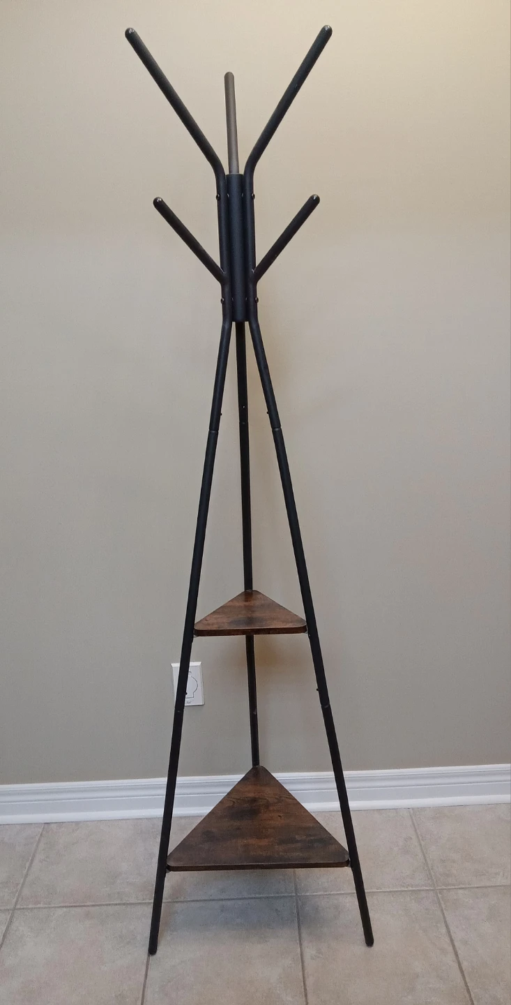 Coat Rack with 2 Shelves - photo 2