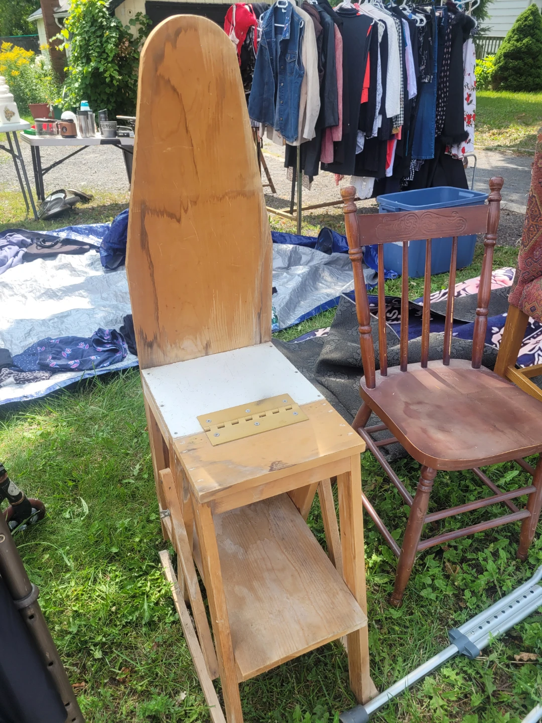 Vintage iron board/stool/chair - photo 2