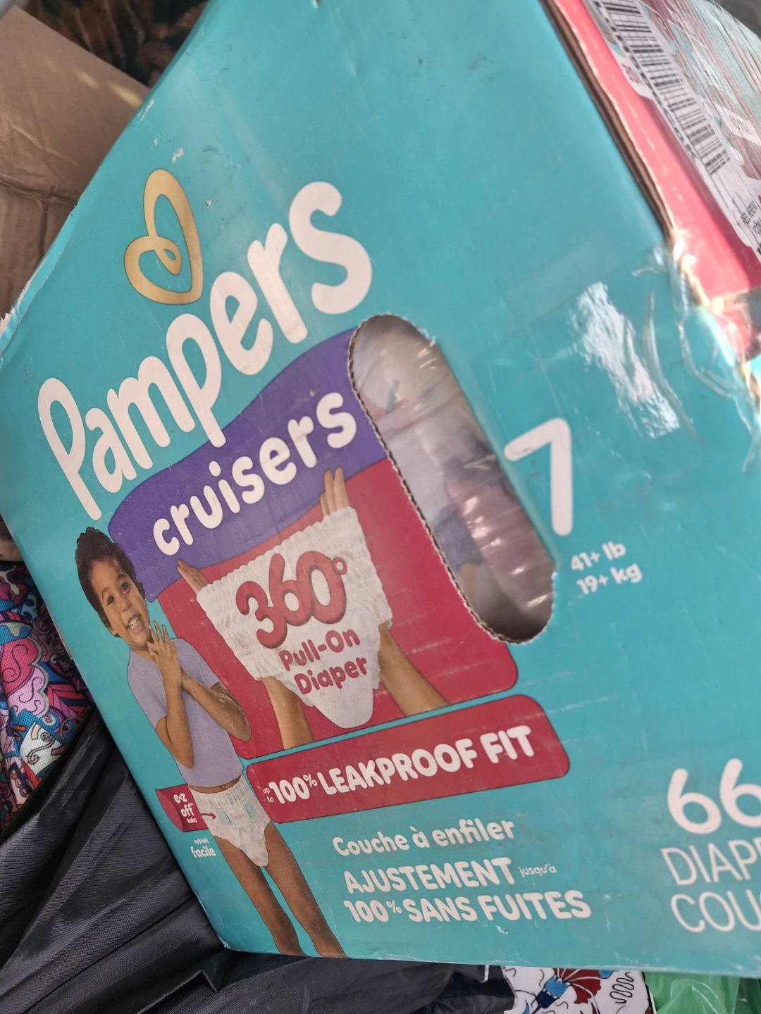 NewPampers Diapers - Swaddlers 360° - Size 4 ,7,