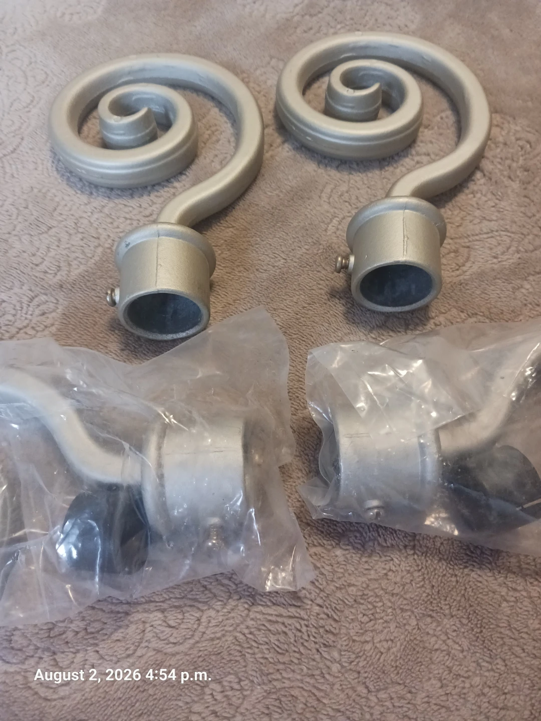 Curtain Rod Finials - Scroll Design - photo 2