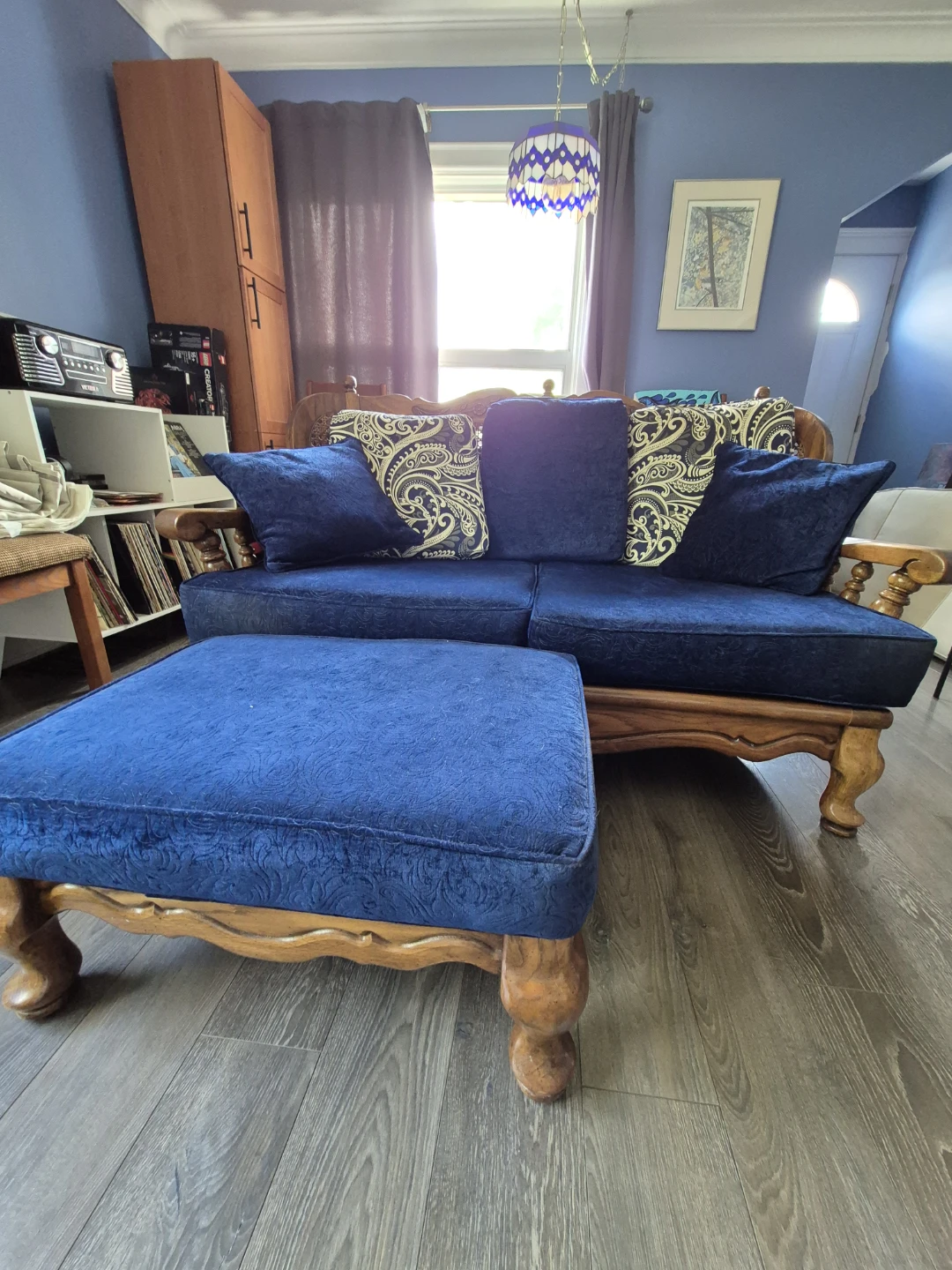 Howard Wooden Loveseat Sofa